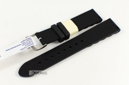 Pasek do zegarka silikonowy - Morellato X4411187019 18mm czarny
