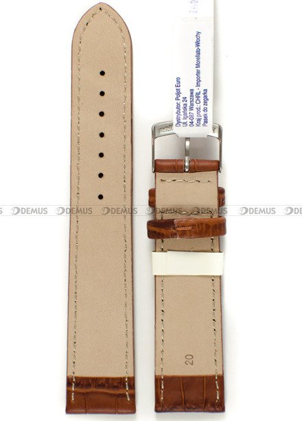 Pasek do zegarka skórzany - Morellato A01X4934A95041CR20 20 mm brązowy