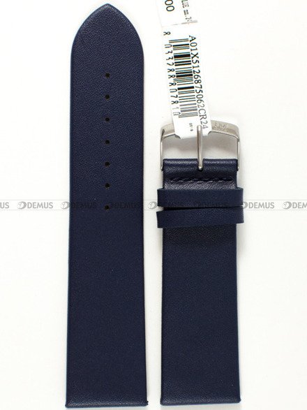 Pasek do zegarka skórzany - Morellato A01X5126875062CR24 24 mm niebieski