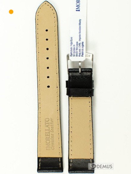 Pasek do zegarka skórzany - Morellato X2619875019 16mm czarny