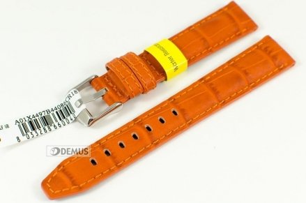 Pasek do zegarka wodoodporny skórzany - Morellato X4497B44086 18mm brązowy