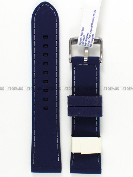 Pasek gumowy do zegarka - Morellato A01U3844187060 22mm niebieski