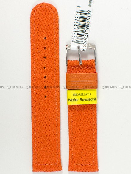 Pasek materiałowy wodoodporny do zegarka - Morellato A01X4908C17086CR18 - 18 mm