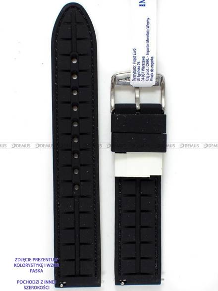 Pasek silikonowy do zegarka - Morellato A01X5275187865CR24 - 24 mm