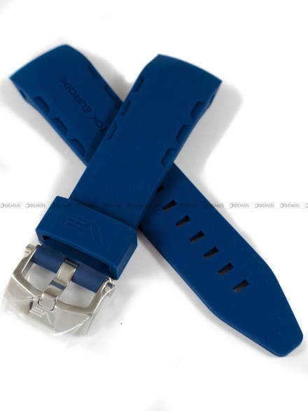 Pasek silikonowy do zegarka Vostok Lunokhod - VE-25-Blue - 25 mm niebieski