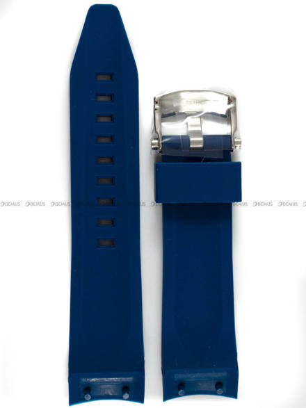 Pasek silikonowy do zegarka Vostok Lunokhod - VE-25-Blue - 25 mm niebieski