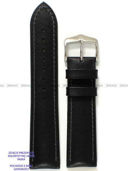 Pasek skórzano-kauczukowy do zegarka - Hirsch James 0925002050-2-18 - 18 mm