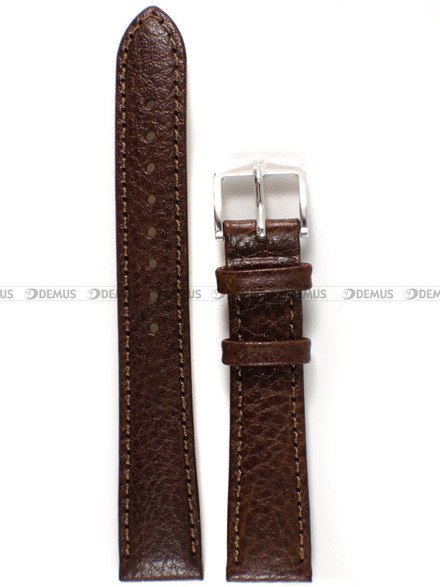 Pasek skórzany do zegarka - Hirsch Forest M W 17900210-2-16 - 16 mm brązowy