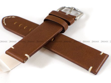 Pasek skórzany do zegarka - Hirsch Ranger 05402070-2-22 - 22 mm brązowy