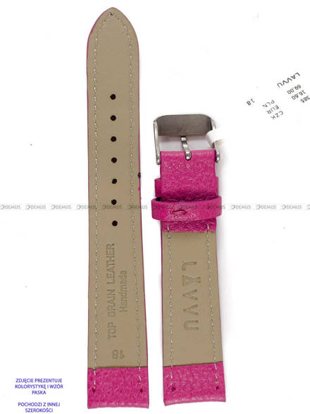 Pasek skórzany do zegarka - LAVVU LSHUX16 - 16 mm