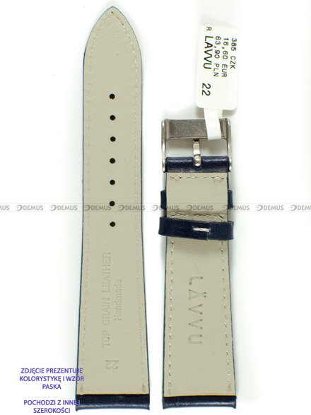 Pasek skórzany do zegarka - LAVVU LSSUL18 - 18 mm