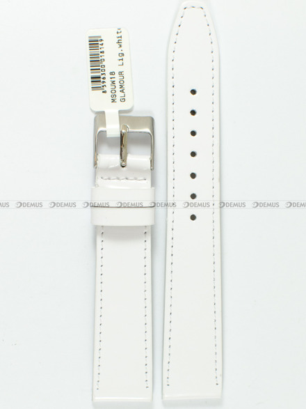 Pasek skórzany do zegarka - Minet MSOUW18 - 18 mm