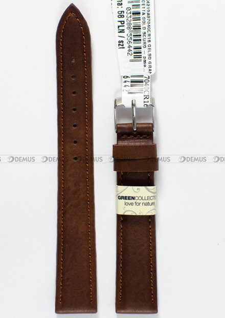 Pasek skórzany do zegarka - Morellato A01X4219A97040CR16 16 mm brązowy