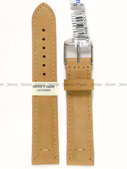 Pasek skórzany do zegarka - Morellato A01X5041B94028CR20 - 20 mm brązowy