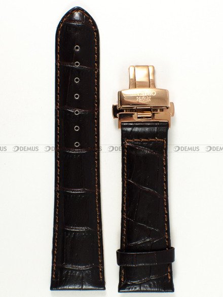 Pasek skórzany do zegarka - Orient UDCVWRT - 24 mm brązowy