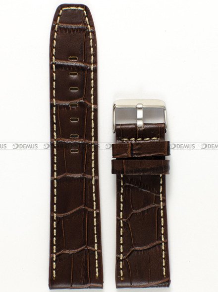 Pasek skórzany do zegarka - Pacific W11.24.2.7 - 24 mm brązowy