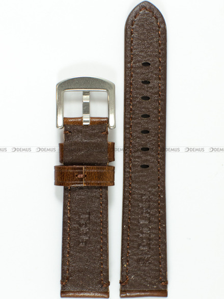 Pasek skórzany do zegarka - Tekla PT49.20.2 - 20 mm brązowy