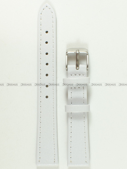 Pasek skórzany do zegarka - Toscana PST-14.7-S - 14 mm biały