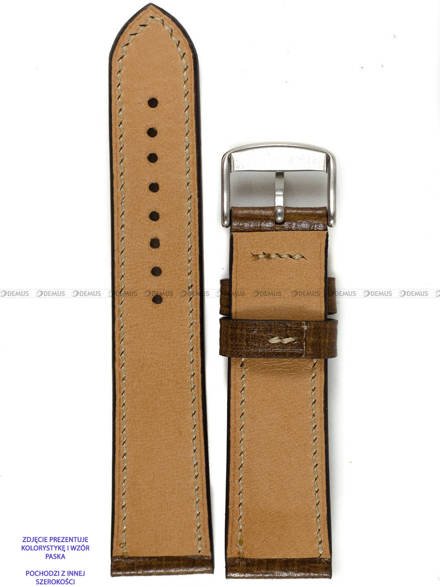 Pasek skórzany ręcznie robiony A. Kucharski Leather - Conceria Puccini Palmellato - chestnut/camel 18 mm