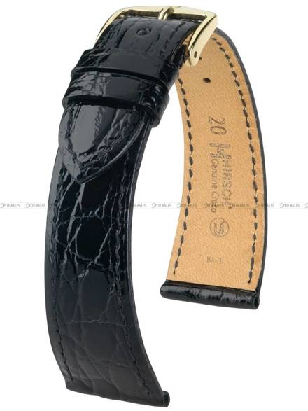 Pasek ze skóry krokodyla do zegarka - Hirsch Genuine Croco 01808050-1-20 - 20 mm