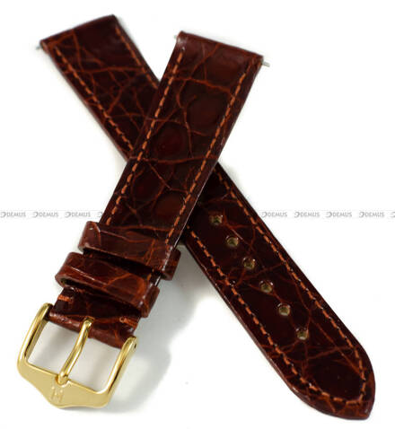 Pasek ze skóry krokodyla do zegarka - Hirsch Genuine Croco 18900870-1-18 - 18 mm