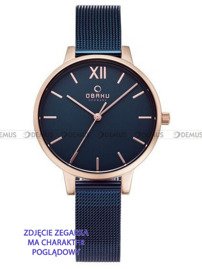 Bransoleta do zegarków Obaku V209L - V209LXVLML - 12 mm niebieski