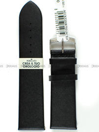 Pasek do zegarka skórzany - Morellato A01X5200875019CR24 - 24 mm czarny