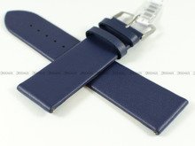 Pasek do zegarka skórzany - Morellato A01X5200875019CR24 - 24 mm niebieski