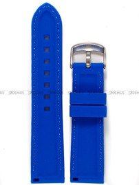 Pasek silikonowy do zegarka - Chermond PG9.22.2.2 - 22 mm niebieski