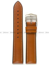 Pasek skórzano-kauczukowy do zegarka - Hirsch James 0925002050-2-20 - 20 mm brązowy