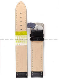 Pasek skórzany do zegarka - Diloy 302EL.20.1 - 20mm czarny