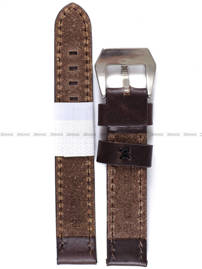 Pasek skórzany do zegarka - Diloy 384.18.2.1 - 18mm brązowy