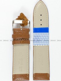 Pasek skórzany do zegarka - Diloy P206.24.3 - 24mm brązowy