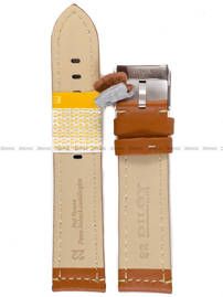 Pasek skórzany do zegarka - Diloy P354.22.3 - 22mm brązowy