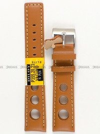 Pasek skórzany do zegarka - Diloy P355.20.23 - 20 mm brązowy