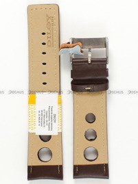 Pasek skórzany do zegarka - Diloy P355.24.2 - 24 mm brązowy