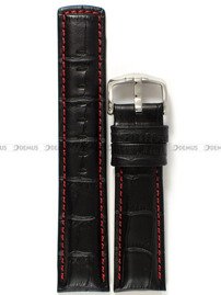 Pasek skórzany do zegarka - Hirsch Grand Duke 02528050-2-22 - 22 mm czarny