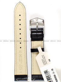Pasek skórzany do zegarka - Hirsch Modena 10302850-2-20 - 20 mm czarny