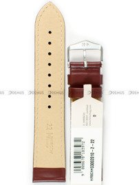 Pasek skórzany do zegarka - Hirsch Trooper 03002010-2-22 - 22 mm brązowy