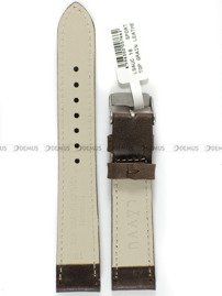Pasek skórzany do zegarka - LAVVU LSAUC18 - 18 mm brązowy
