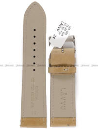 Pasek skórzany do zegarka - LAVVU LSAUD24 - 24 mm brązowy