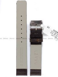Pasek skórzany do zegarka - LAVVU LSCUC16 - 16 mm brązowy