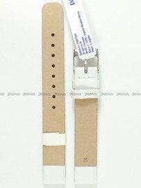 Pasek skórzany do zegarka - Morellato A01X3076875017CR14 - 14 mm biały
