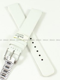 Pasek skórzany do zegarka - Morellato A01X3076875017CR16 - 16 mm biały