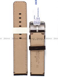 Pasek skórzany do zegarka - Morellato A01X5189B76032CR22 - 22 mm brązowy