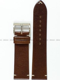 Pasek skórzany do zegarka - Tekla PT47.24.2.7 - 24 mm brązowy