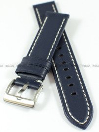 Pasek skórzany do zegarka - Tekla PT50.20.5.7 - 20 mm niebieski