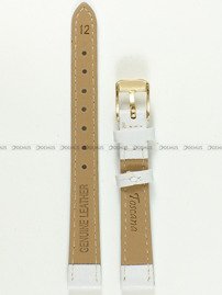 Pasek skórzany do zegarka - Toscana PST-12.7-G - 12 mm biały