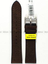 Pasek wodoodporny skórzano-gumowy do zegarka - Morellato A01X5121712034CR22 - 22 mm czarny brązowy