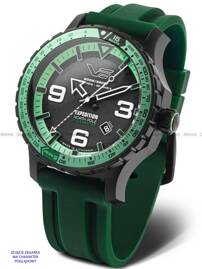 Zielony pasek silikonowy do zegarka Vostok Europe Expedition YN55-597C731 - 24 mm